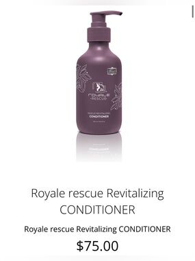 $75 ROYALE Hair Rescue Revitalizing HAIR Conditioner 250 ML 8.45 FL.OZ
